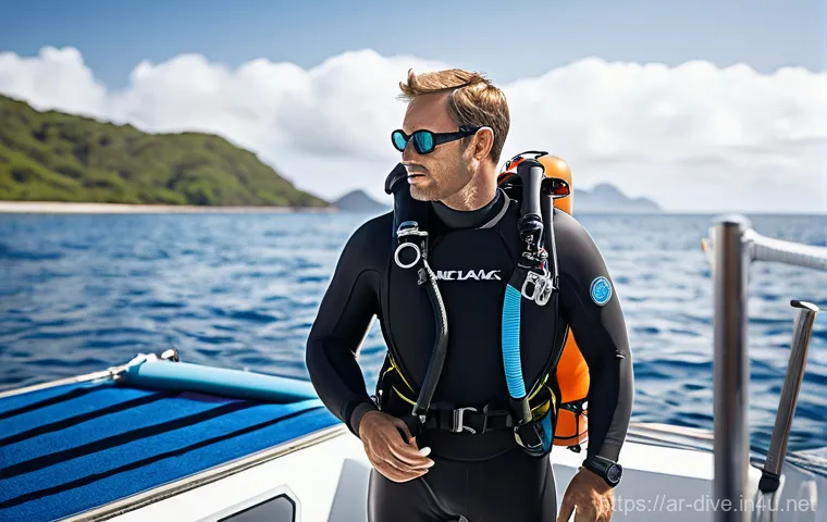 다이빙 강사로서의 응급 상황 대처 - **Prompt 1: Calm Guidance through a Vibrant Reef**
    "A highly experienced and calm diving instruc...